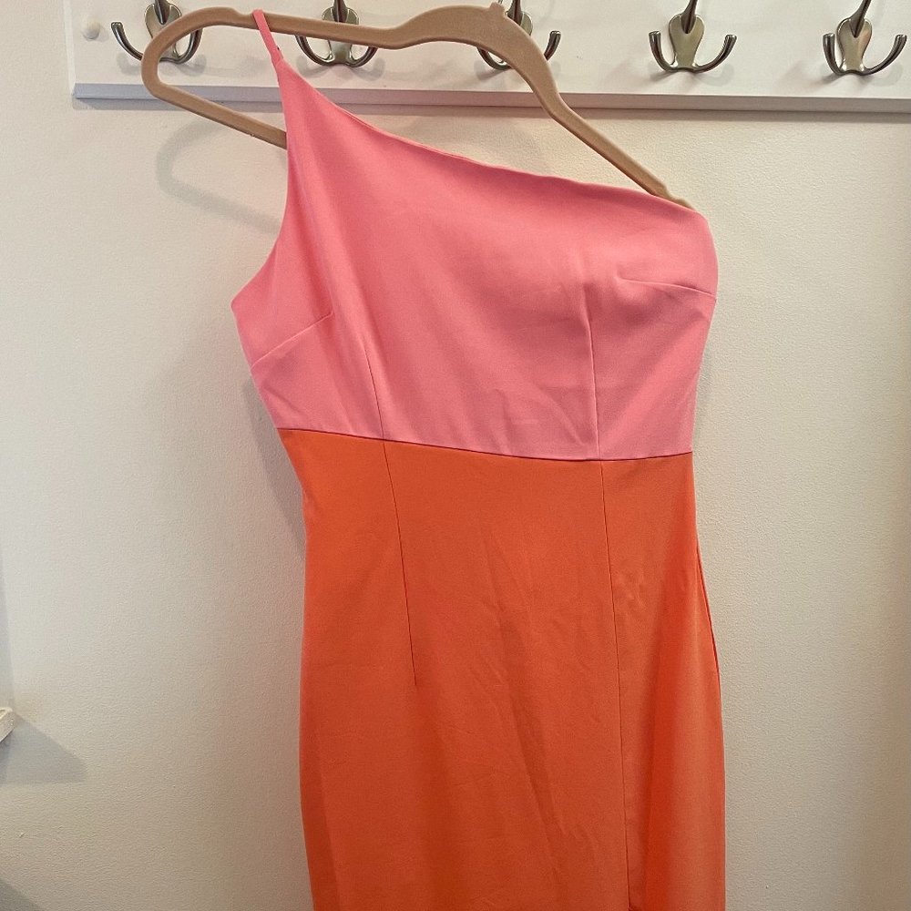 Petal & Pup Xiomar Dress pink and orange dress wedding guest dress